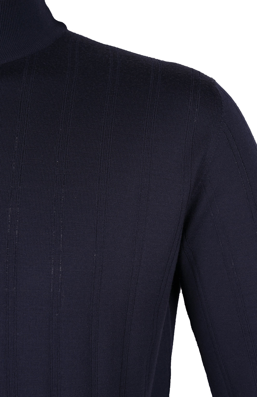 Джемпер с воротником-стойкой из шерстяного трикотажа