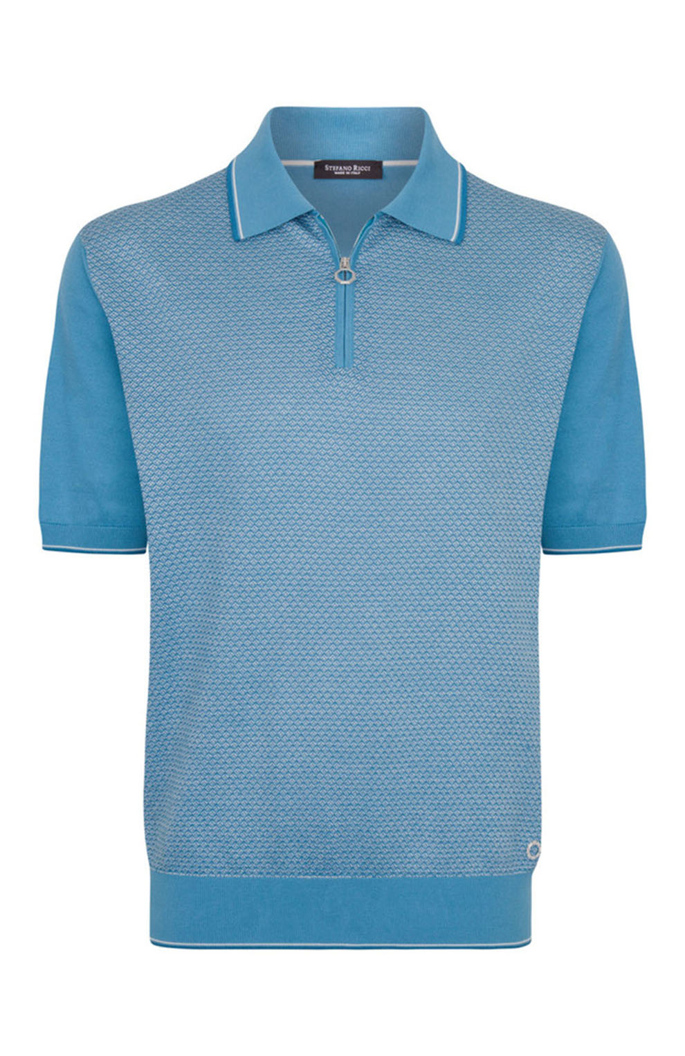 Поло из смеси хлопка и шёлка