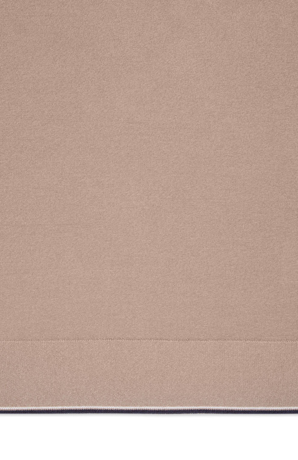 Поло из смеси шёлка и хлопка, со вставкой из кожи аллигатора