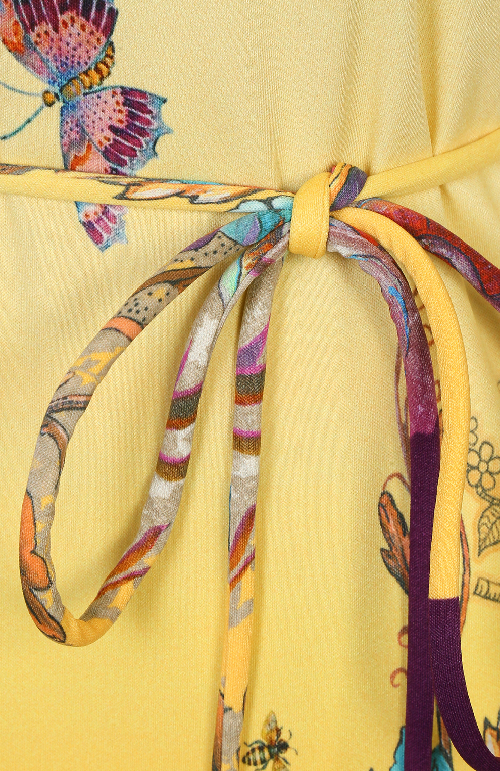 Платье свободного кроя с цветочным узором