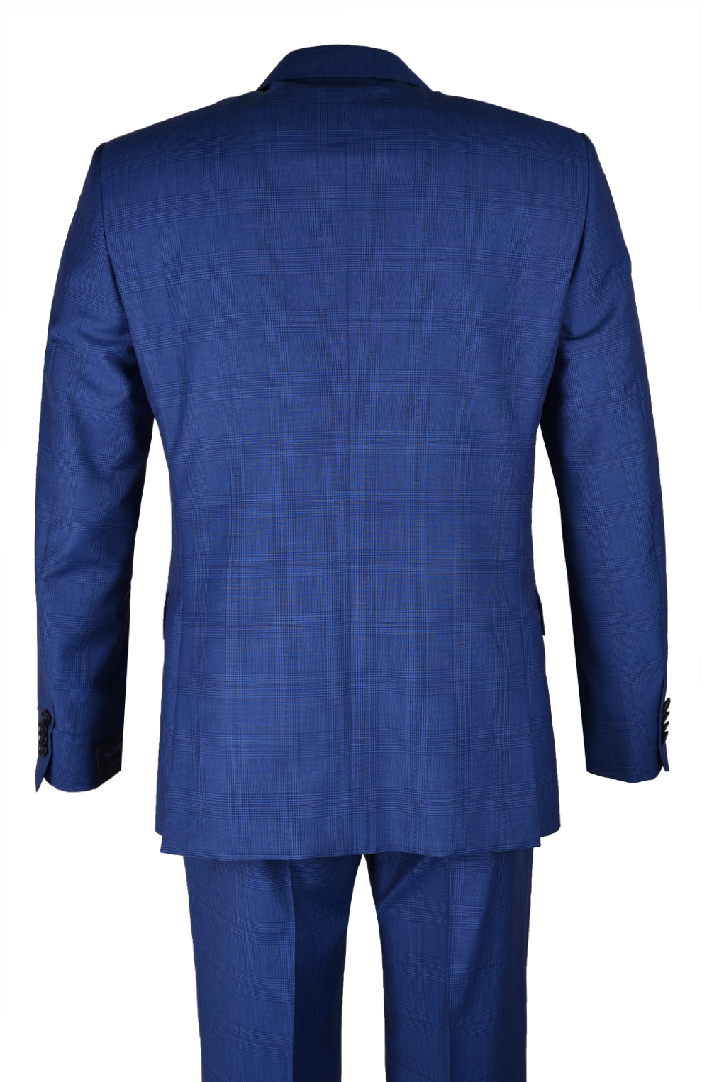 Однобортный костюм из смеси шерсти и мохера в клетку