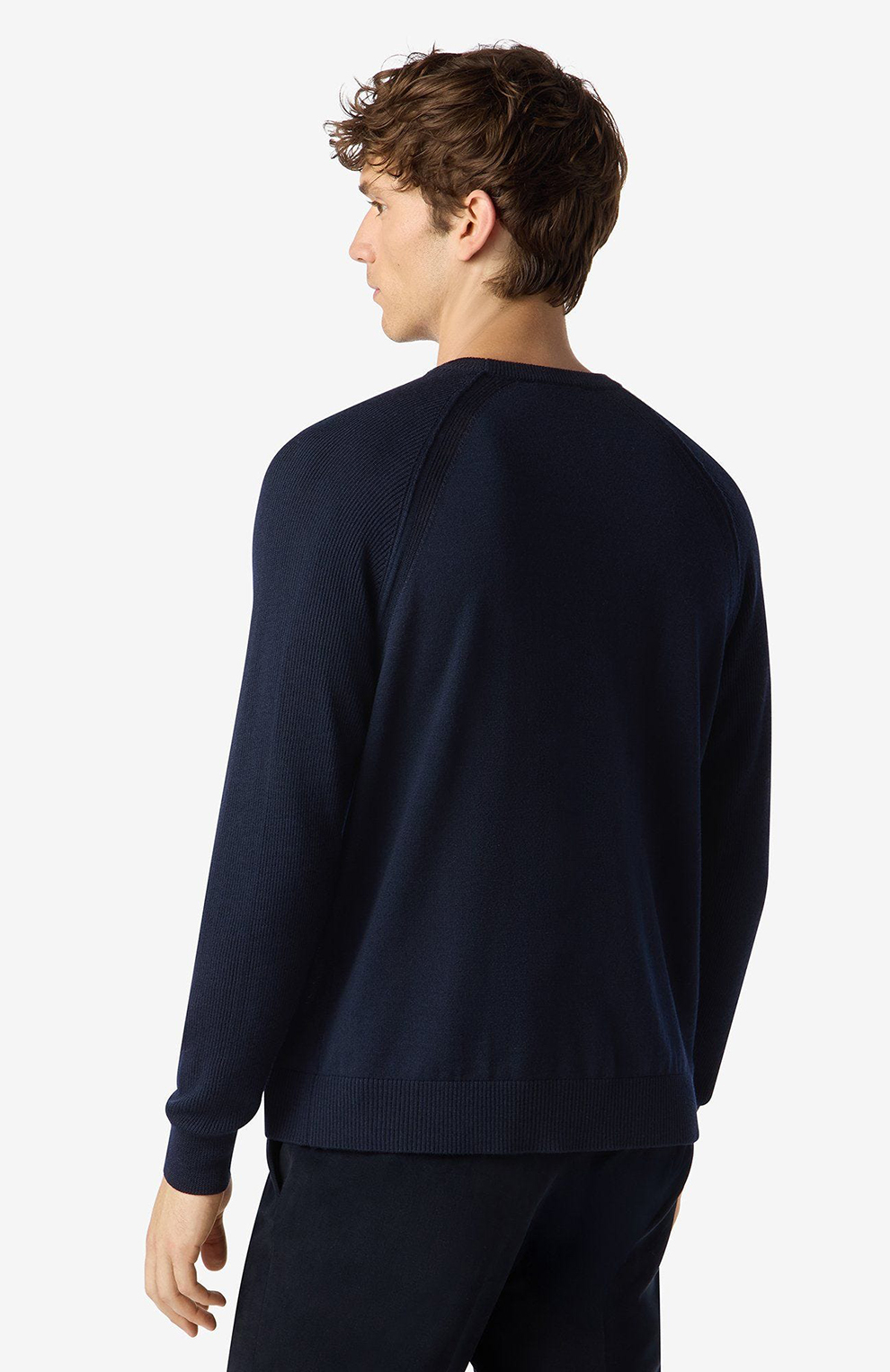 Джемпер из шерсти мериноса с рукавами реглан