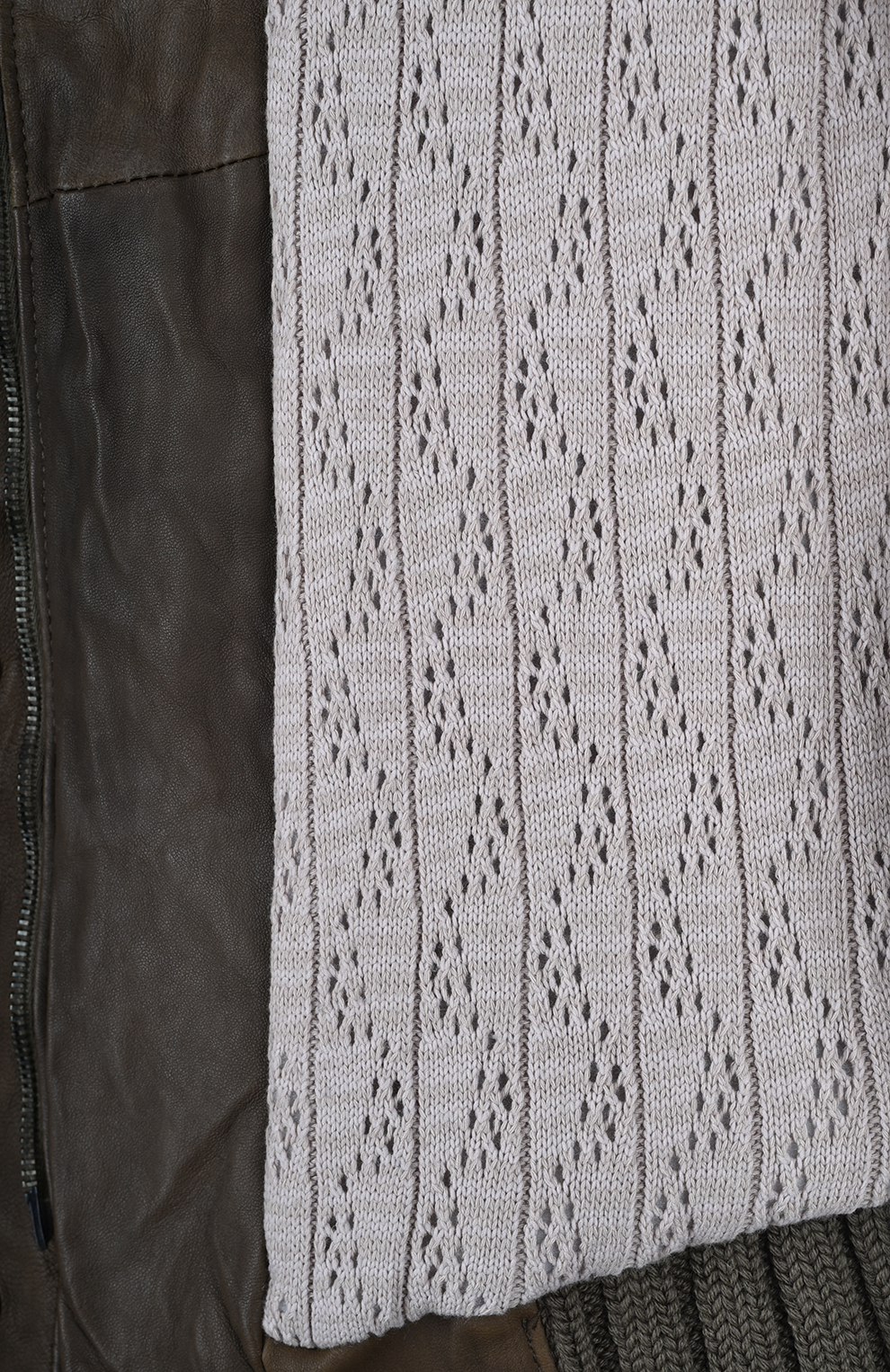 Утеплённая кожаная куртка