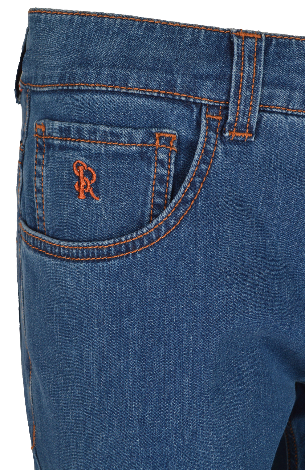 Джинсы с вышивкой на заднем кармане