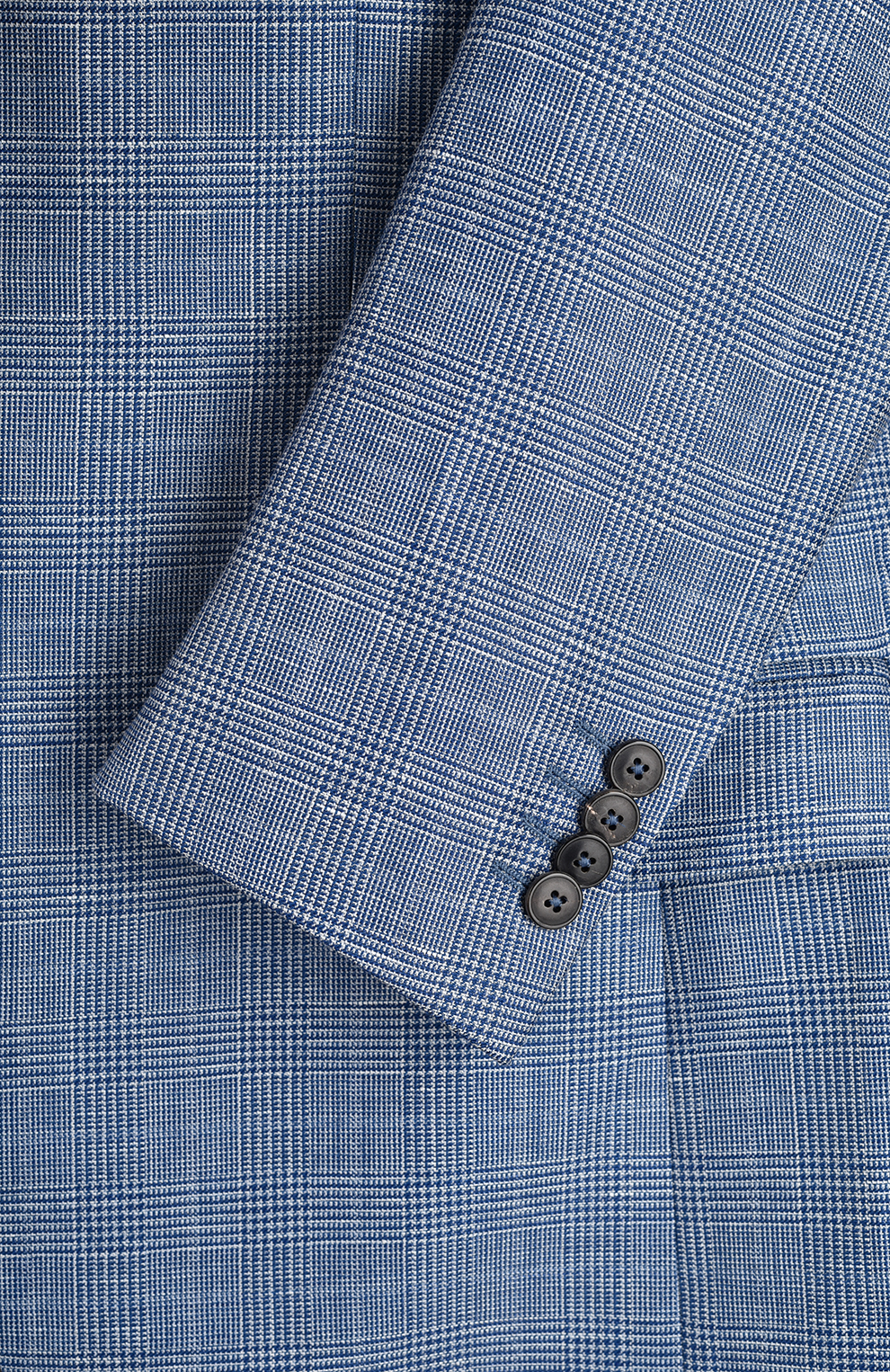 Однобортный пиджак из смеси шерсти и льна