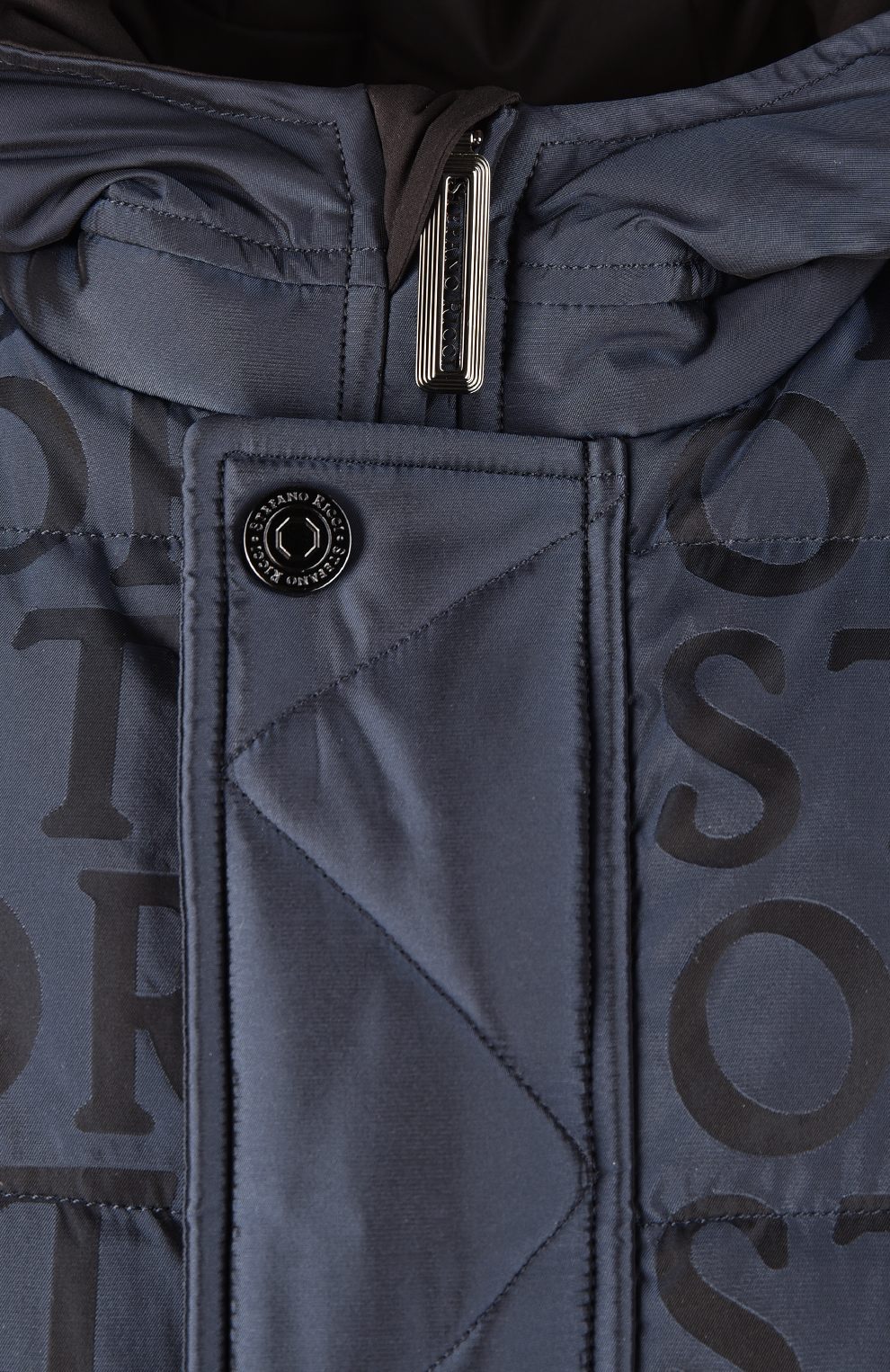 Пуховой жилет с принтом