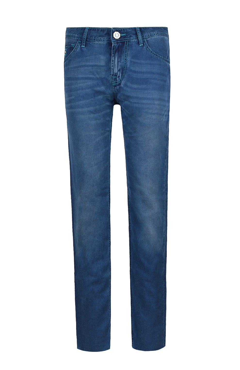 Джинсы с контрастной строчкой