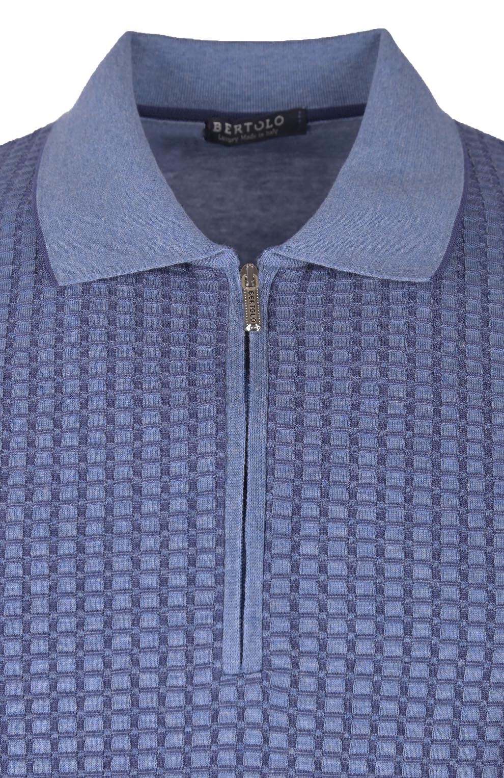 Поло из смеси хлопка и шёлка