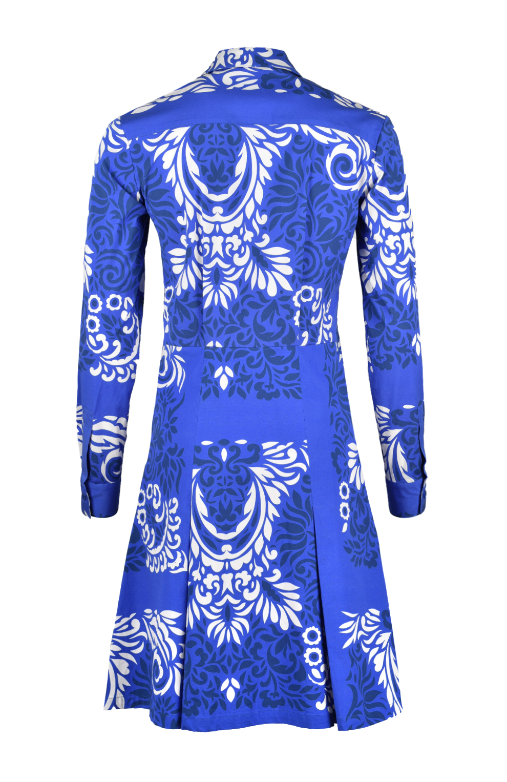 Платье-рубашка из хлопка с узором