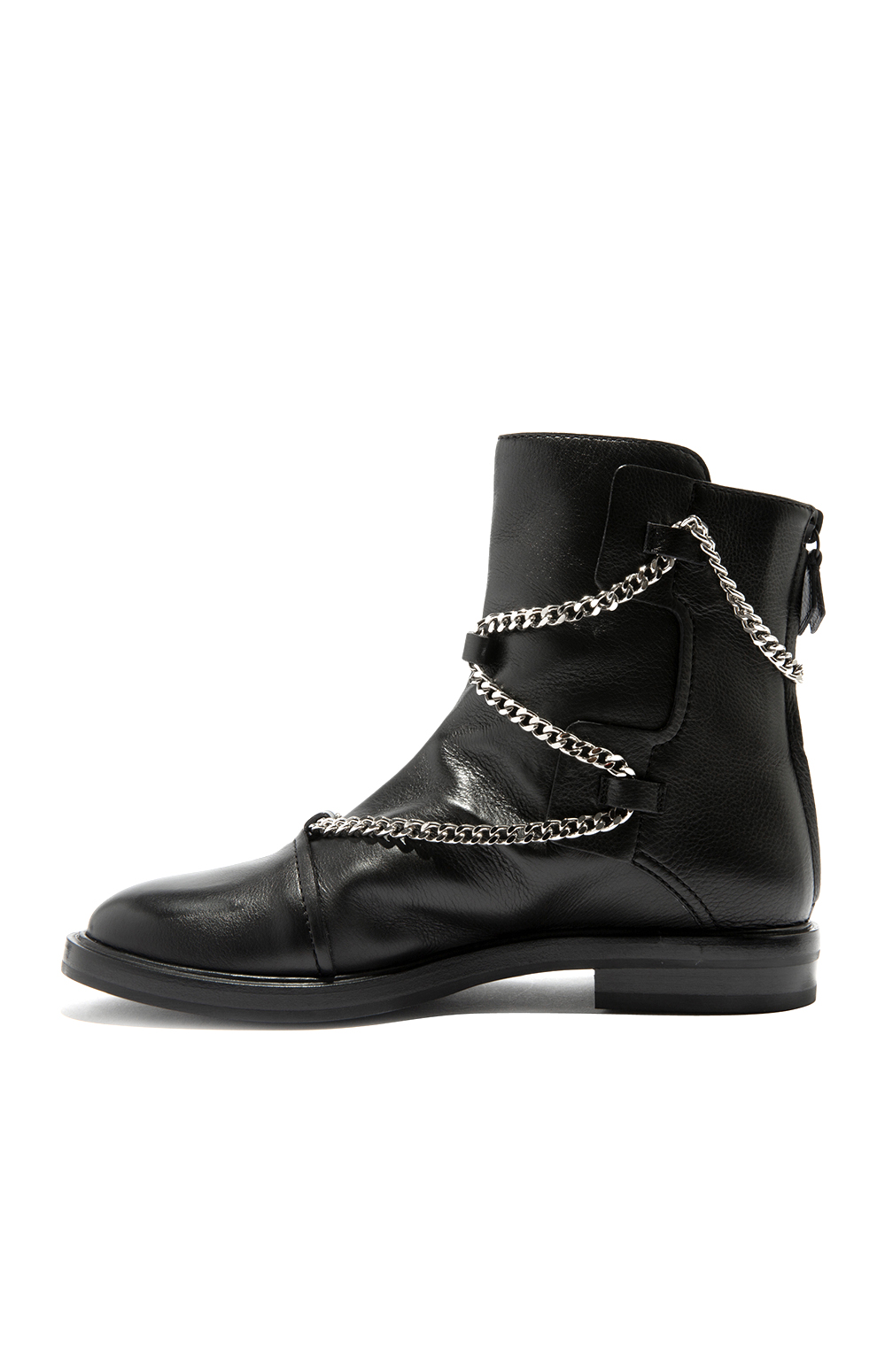 Утепленные ботинки с цепочками