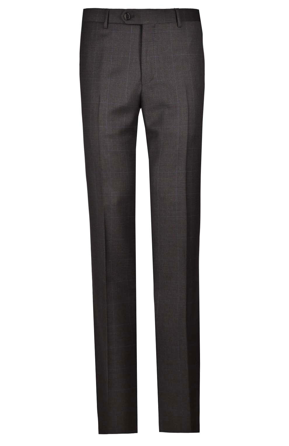 Шерстяные брюки в клетку