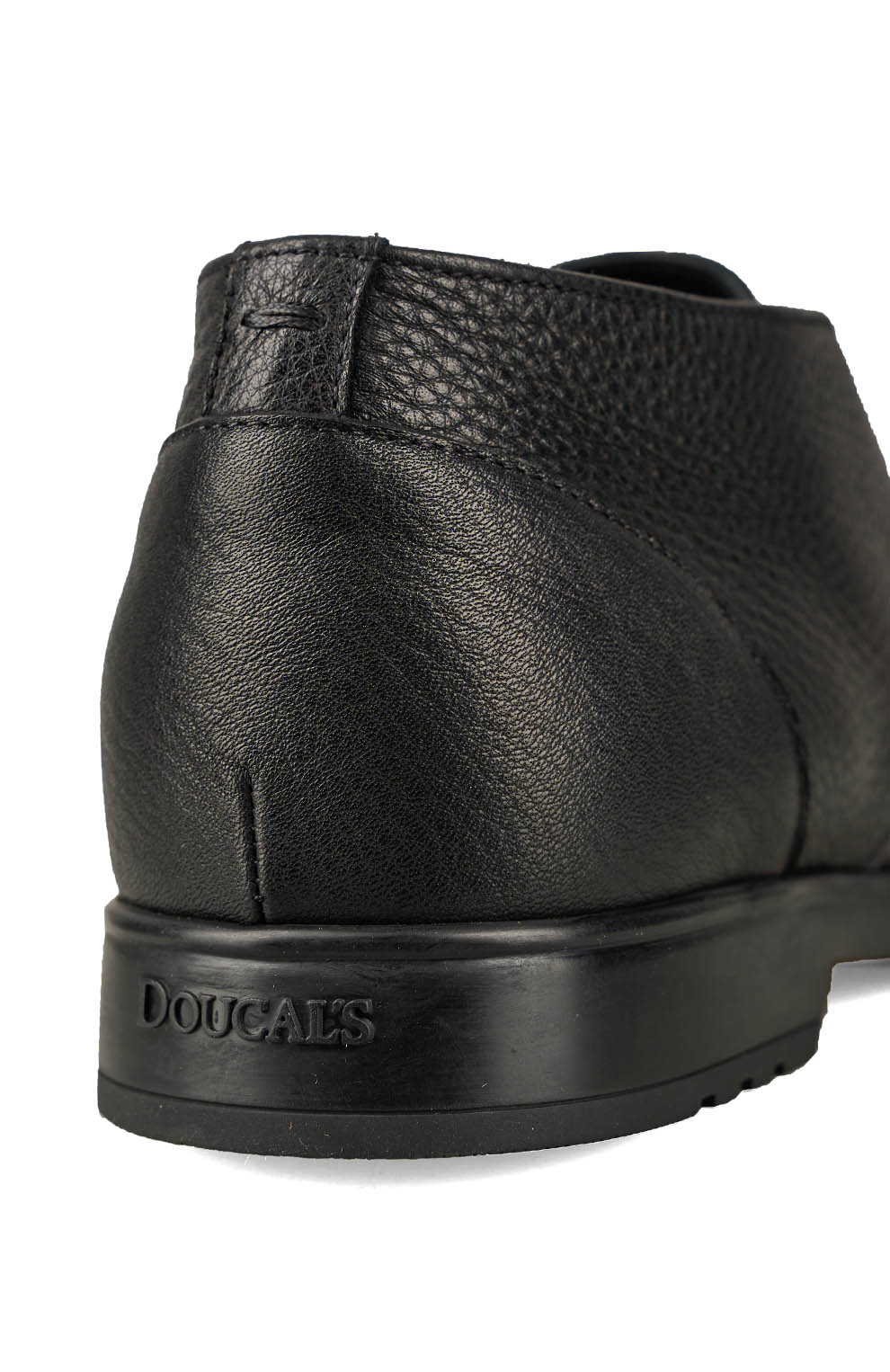 Ботинки-дезерты из зернистой кожи с утеплением из овчины