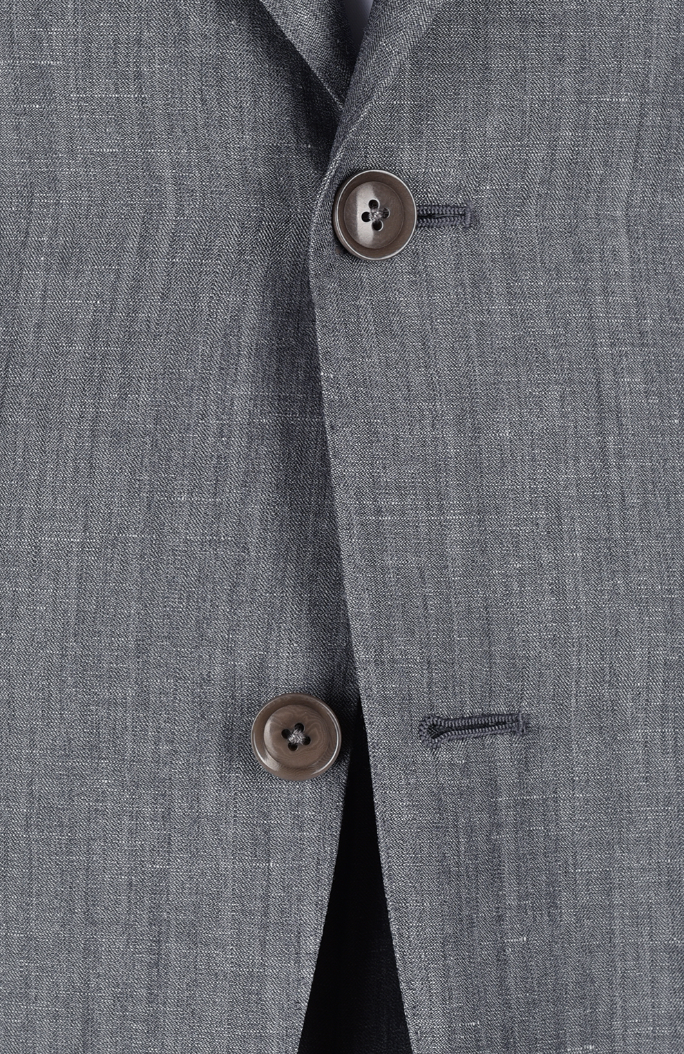 Однобортный костюм из смесовой шерсти с меланжевым эффектом