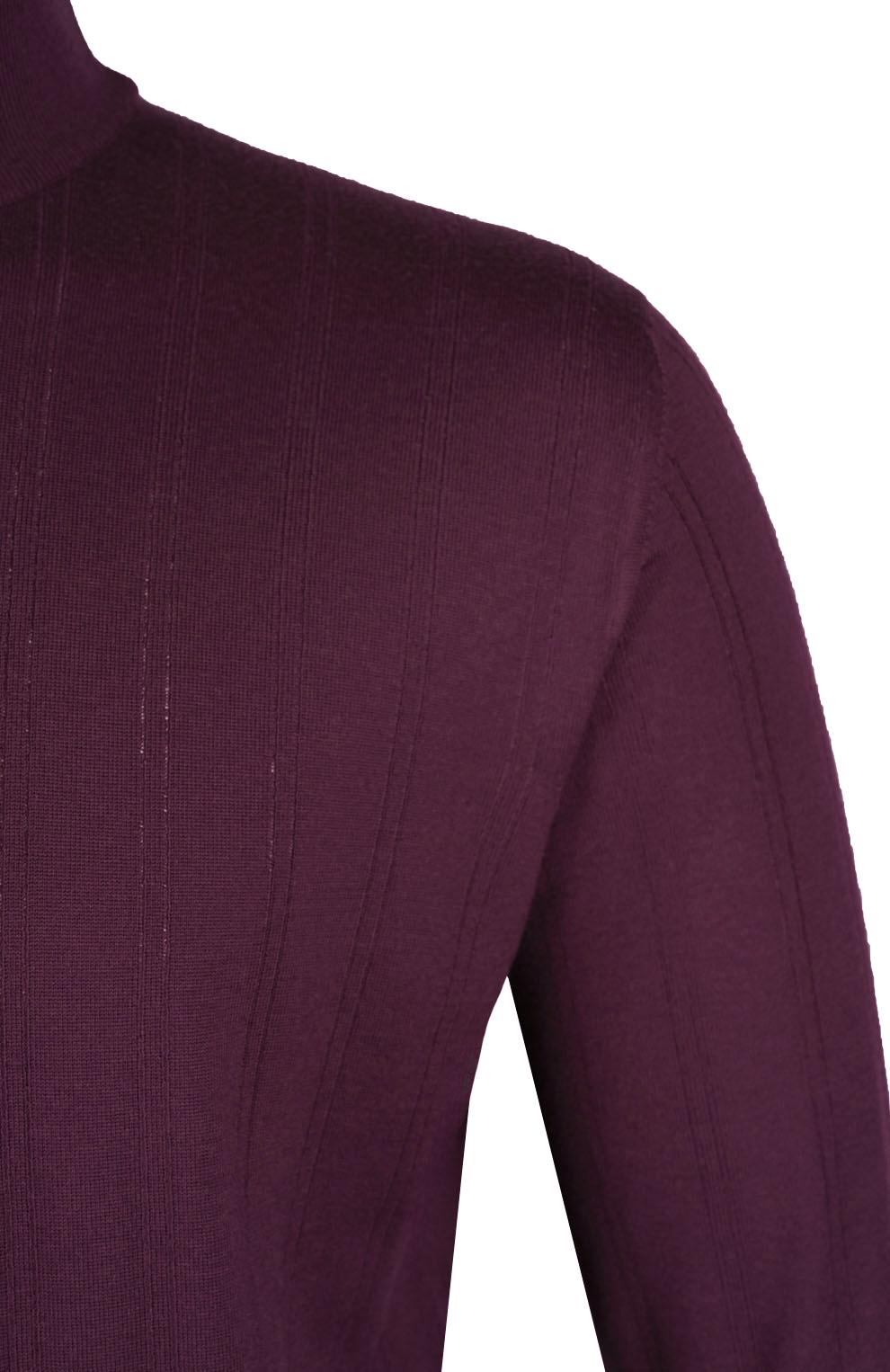 Джемпер с воротником-стойкой из шерстяного трикотажа