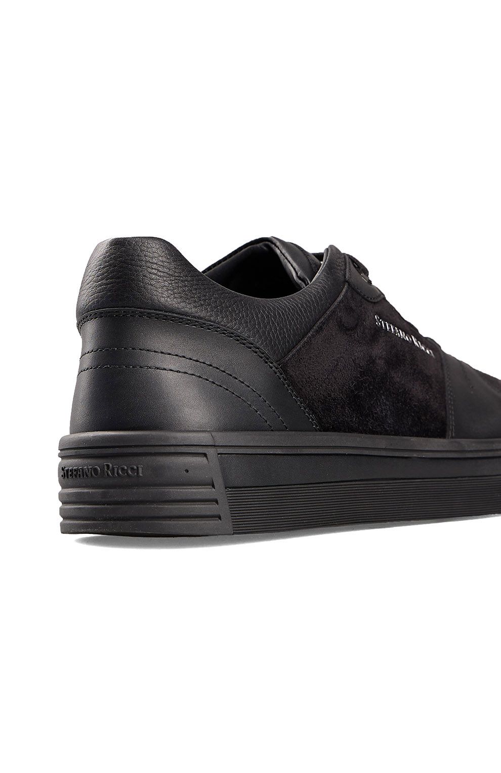 Комбинированные кеды из гладкой кожи и замши