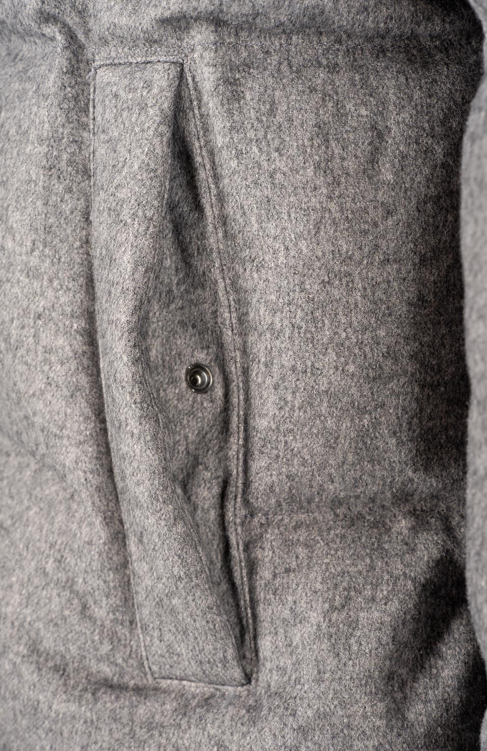 Пуховик из кашемира и шёлка