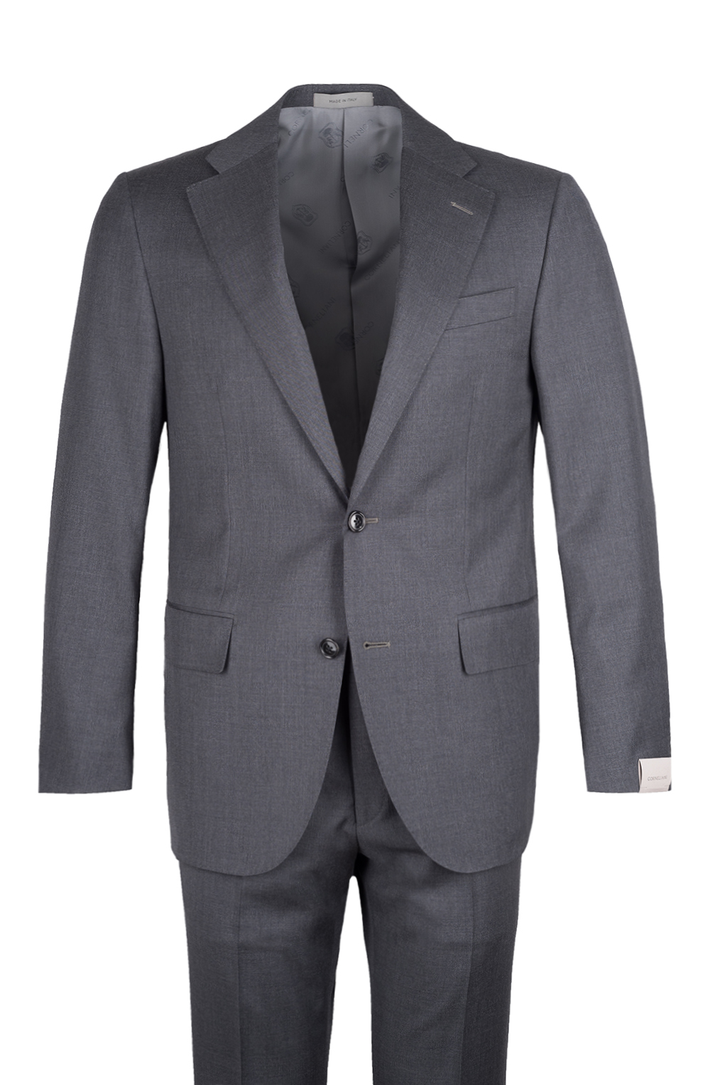 Однотонный шерстяной костюм