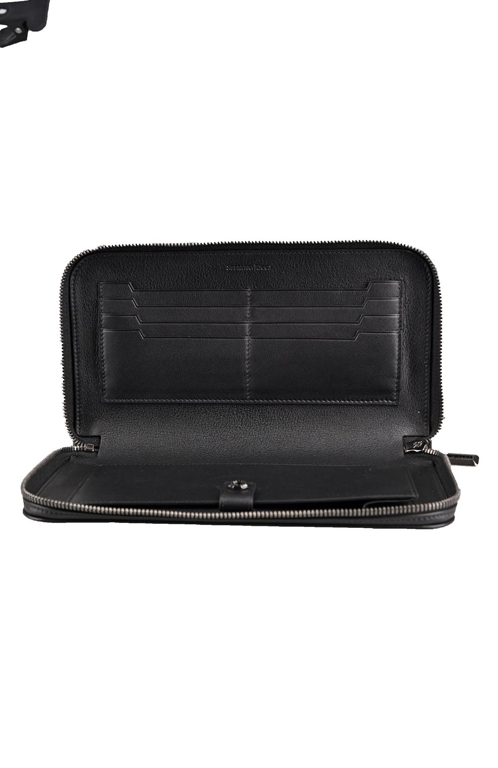 Кожаное портмоне-сумка с ручкой