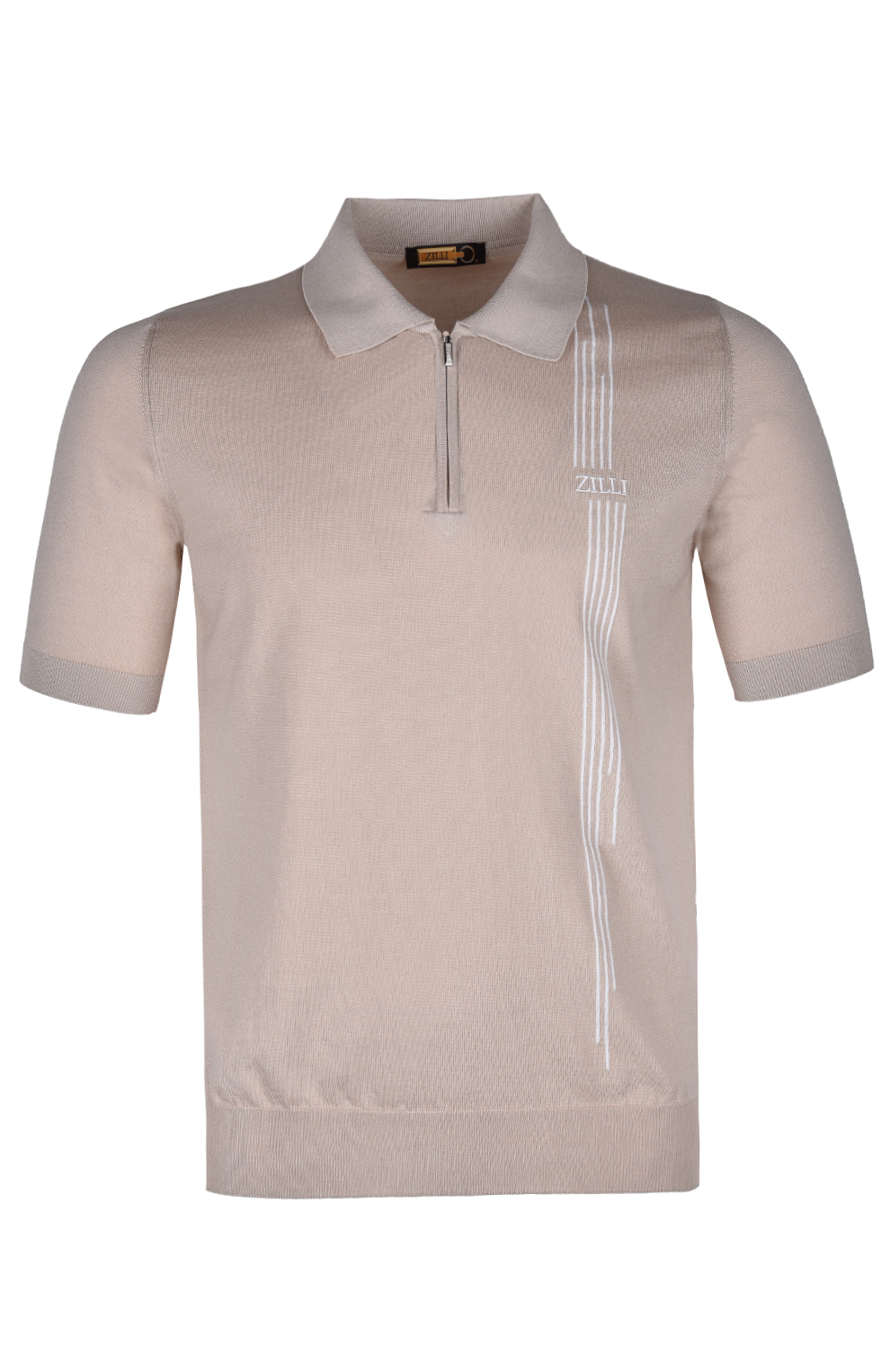 Поло из смеси шёлка и хлопка