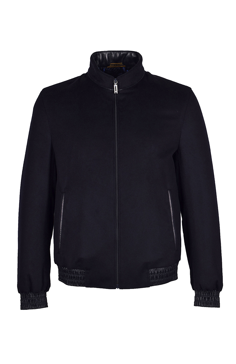 Кашемировый утепленный бомбер на молнии