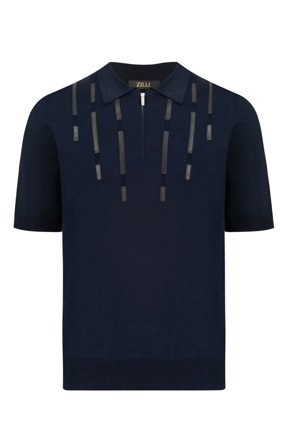 Поло из смеси шёлка и хлопка