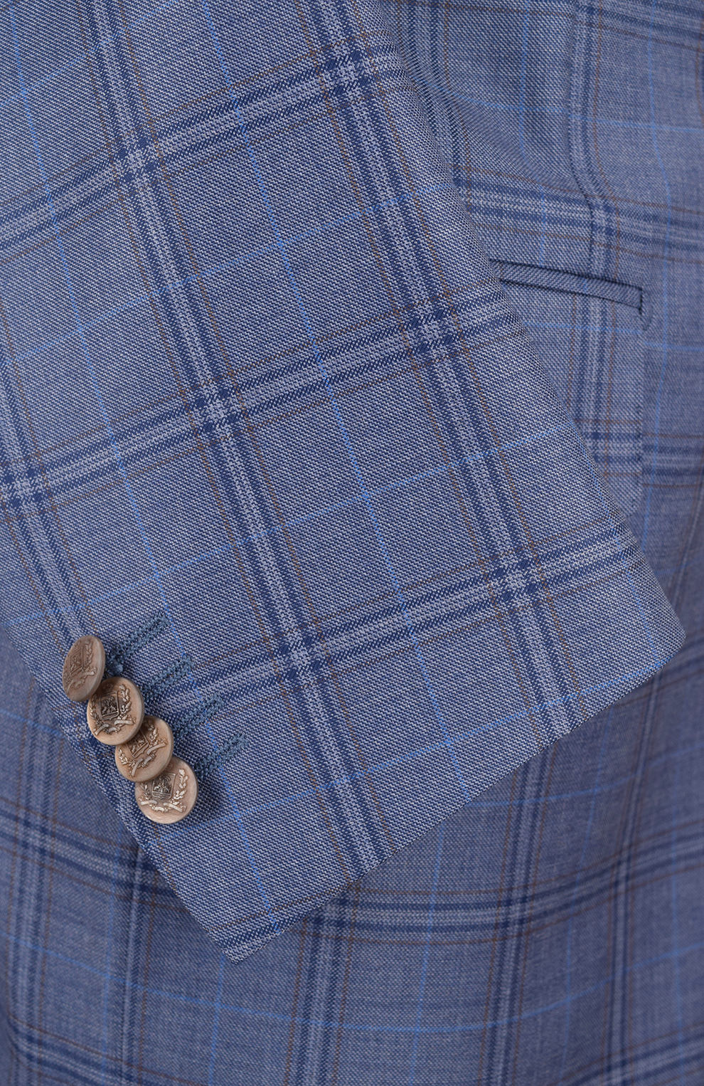 Однобортный пиджак из шерсти