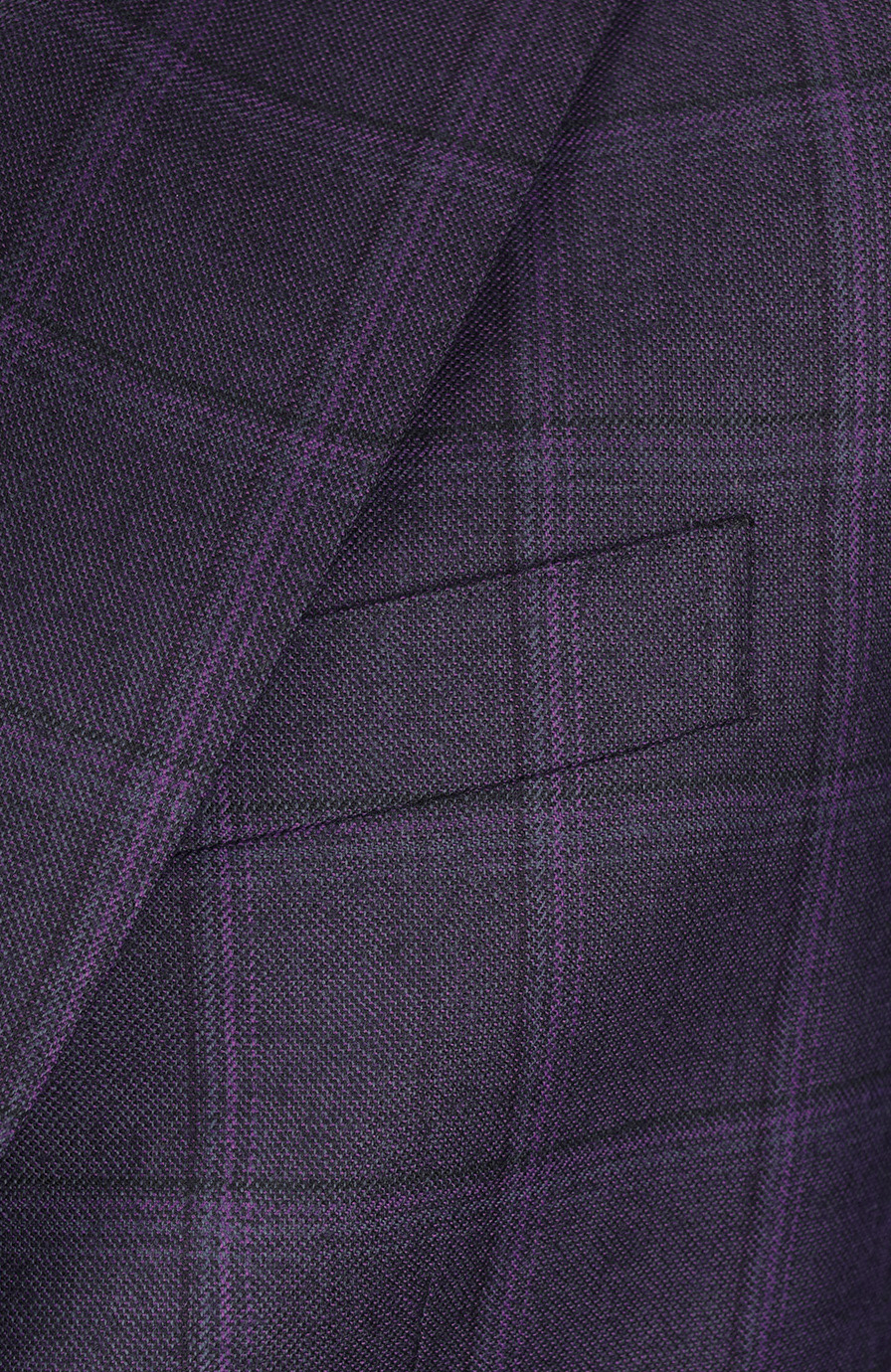 Однобортный шерстяной пиджак