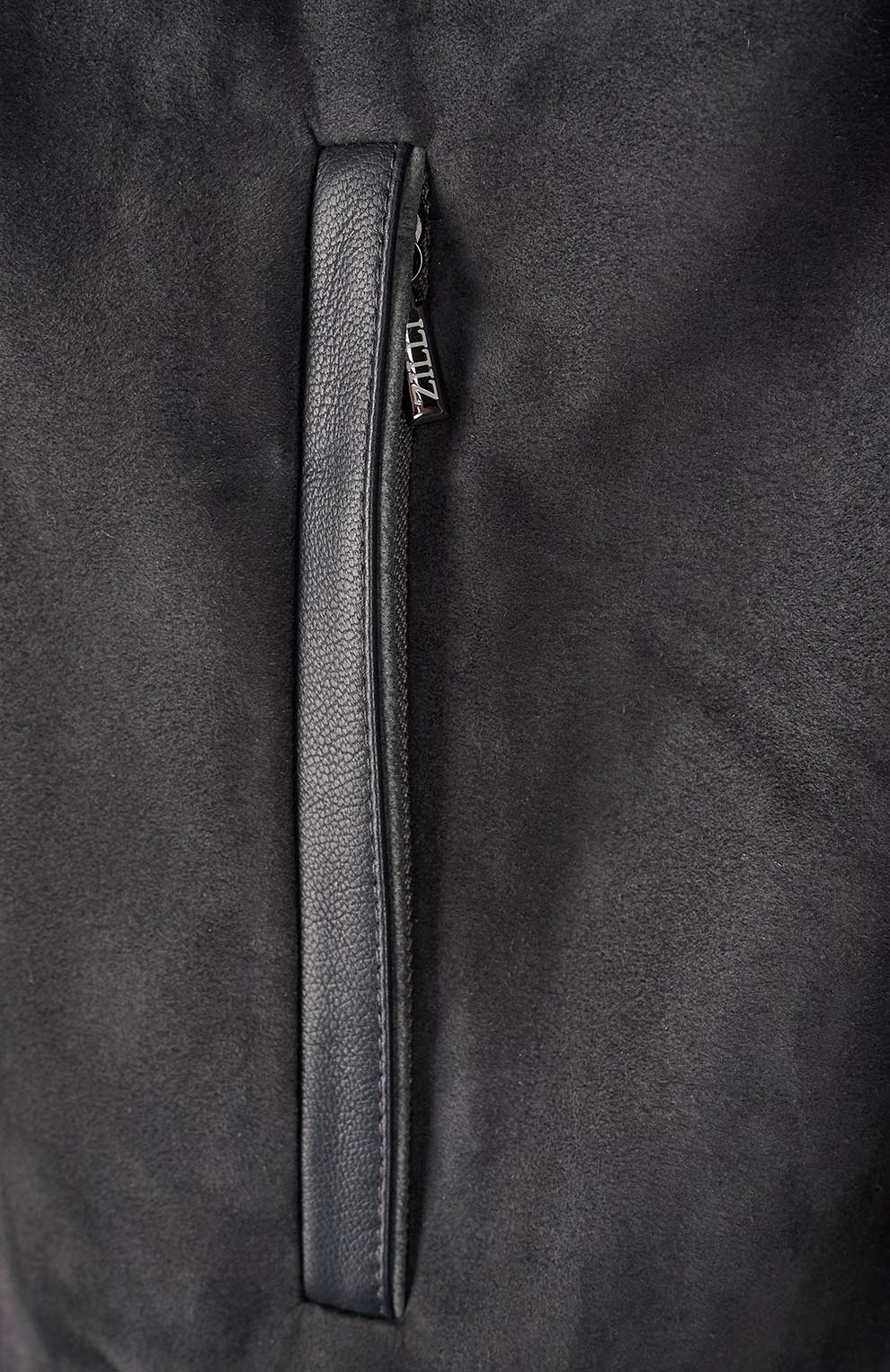 Кардиган из смеси шерсти и шелка, со вставкой из замши и кожи