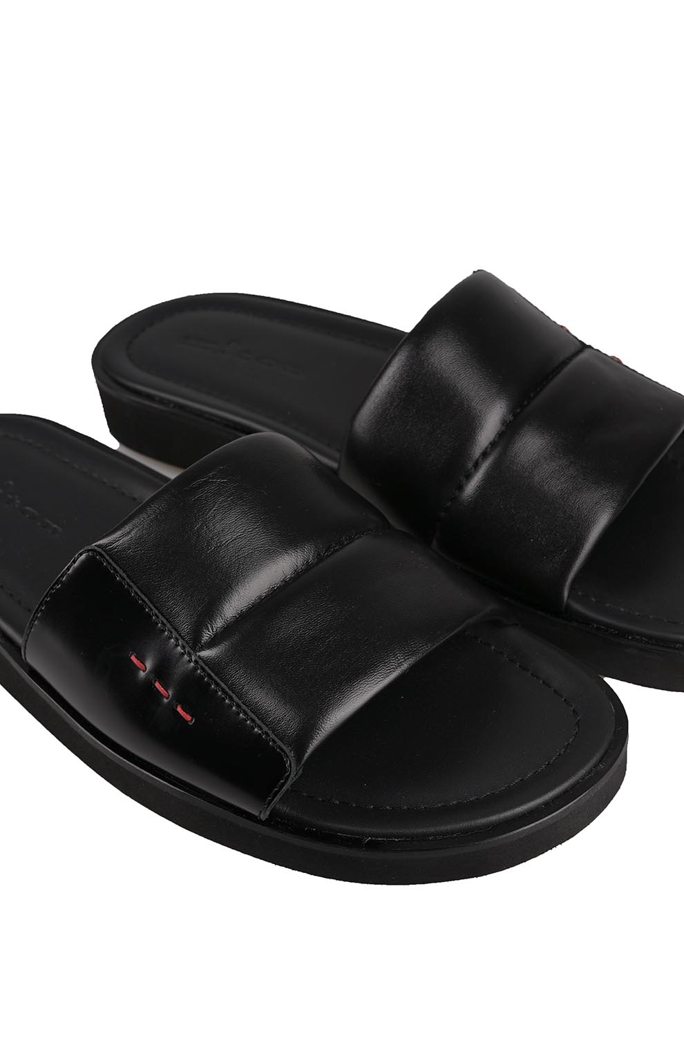 Кожаные шлепанцы