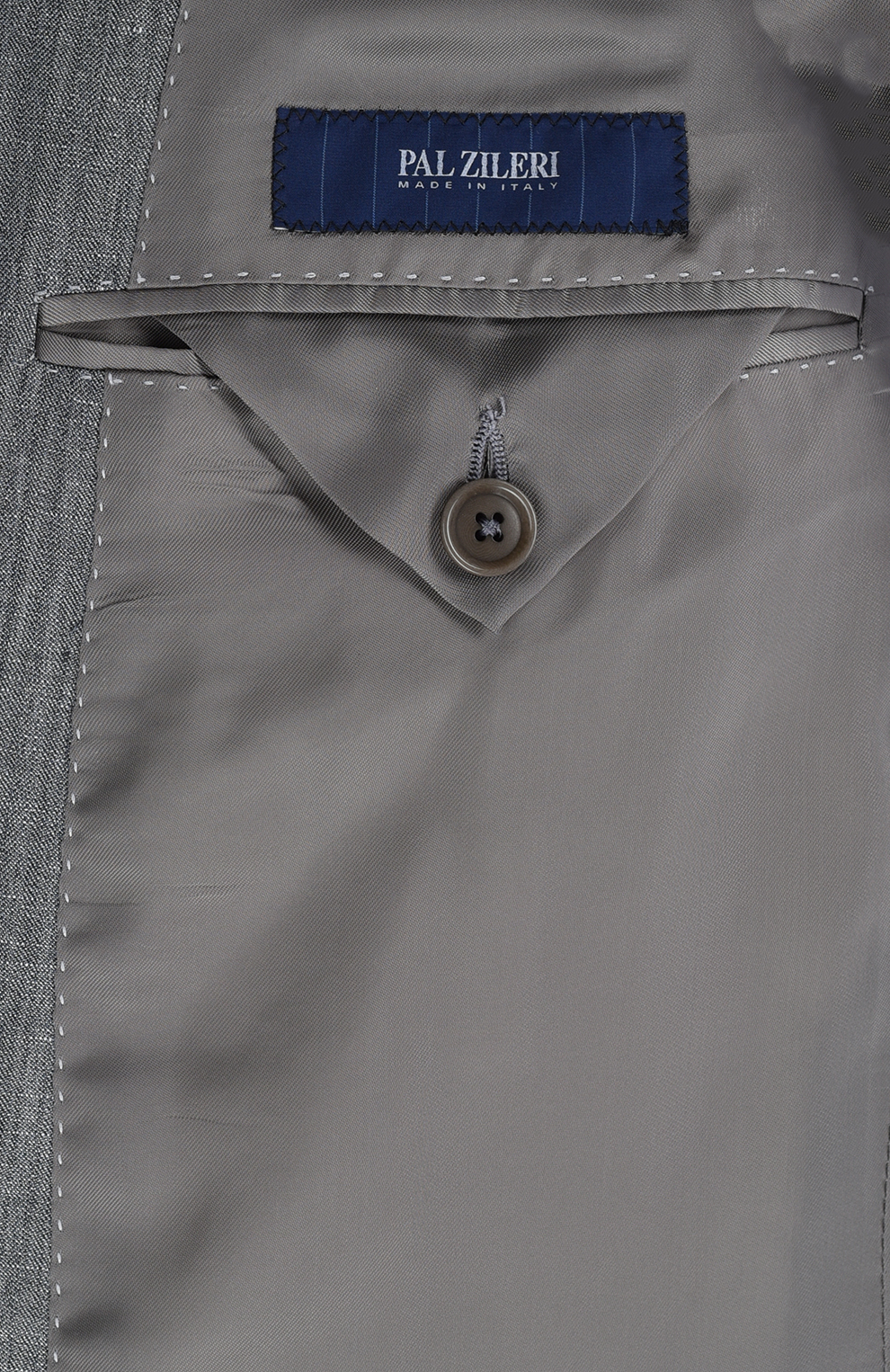 Однобортный костюм из смесовой шерсти с меланжевым эффектом