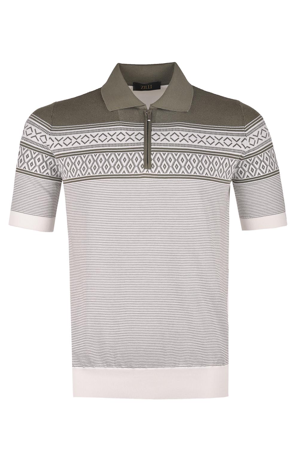 Поло из смеси шёлка и хлопка