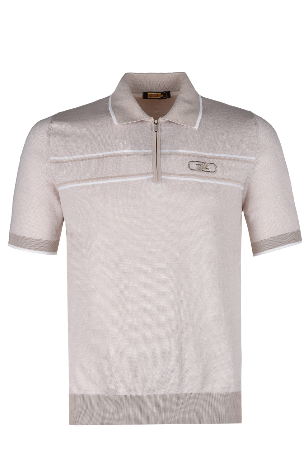 Поло из смеси шёлка и хлопка