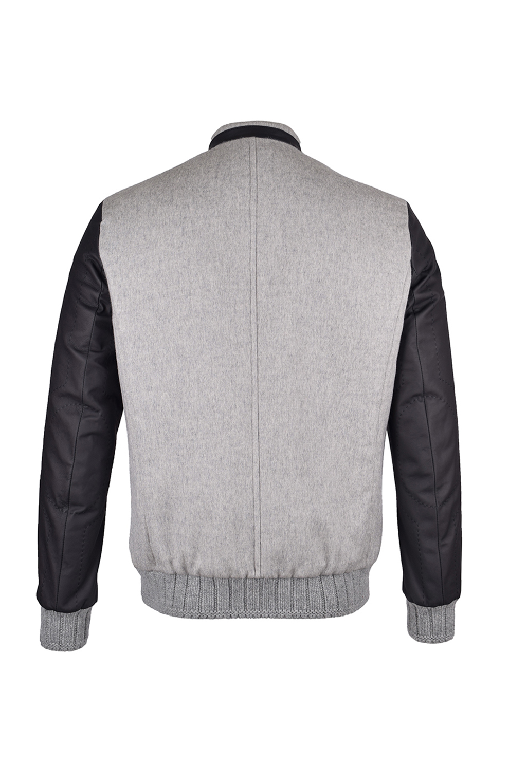 Кашемировый бомбер на молнии с эластичными манжетами