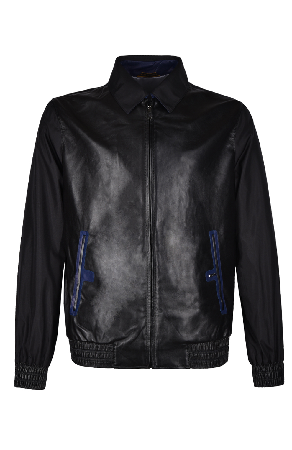 Куртка из кожи и шёлка