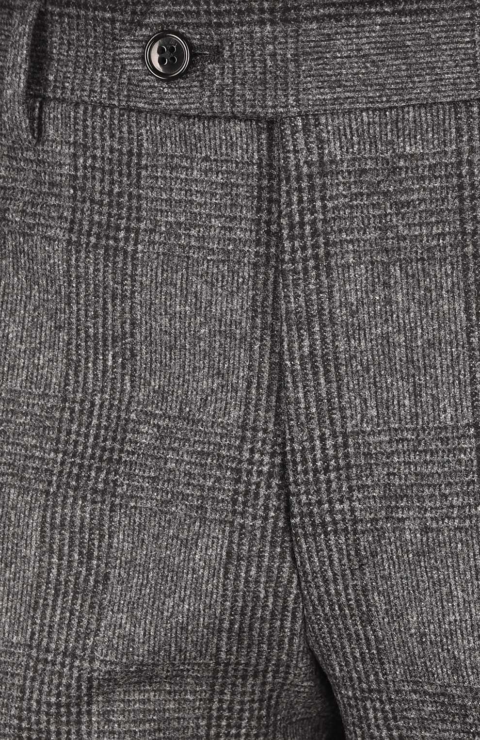 Шерстяные брюки в клетку