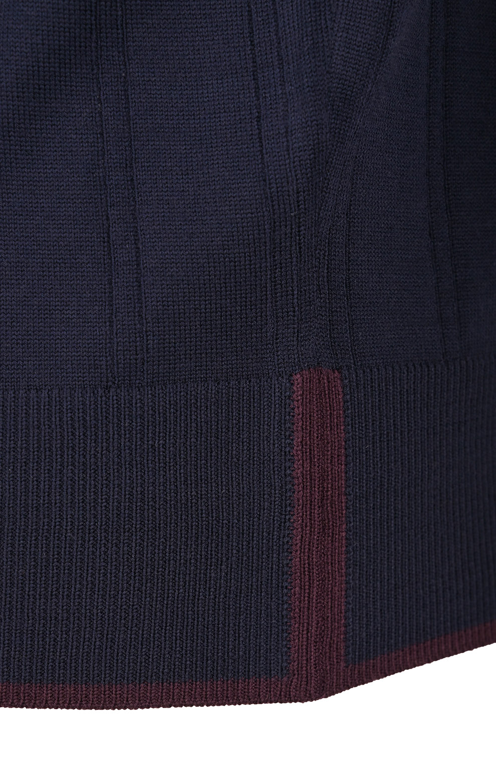 Джемпер с воротником-стойкой из шерстяного трикотажа