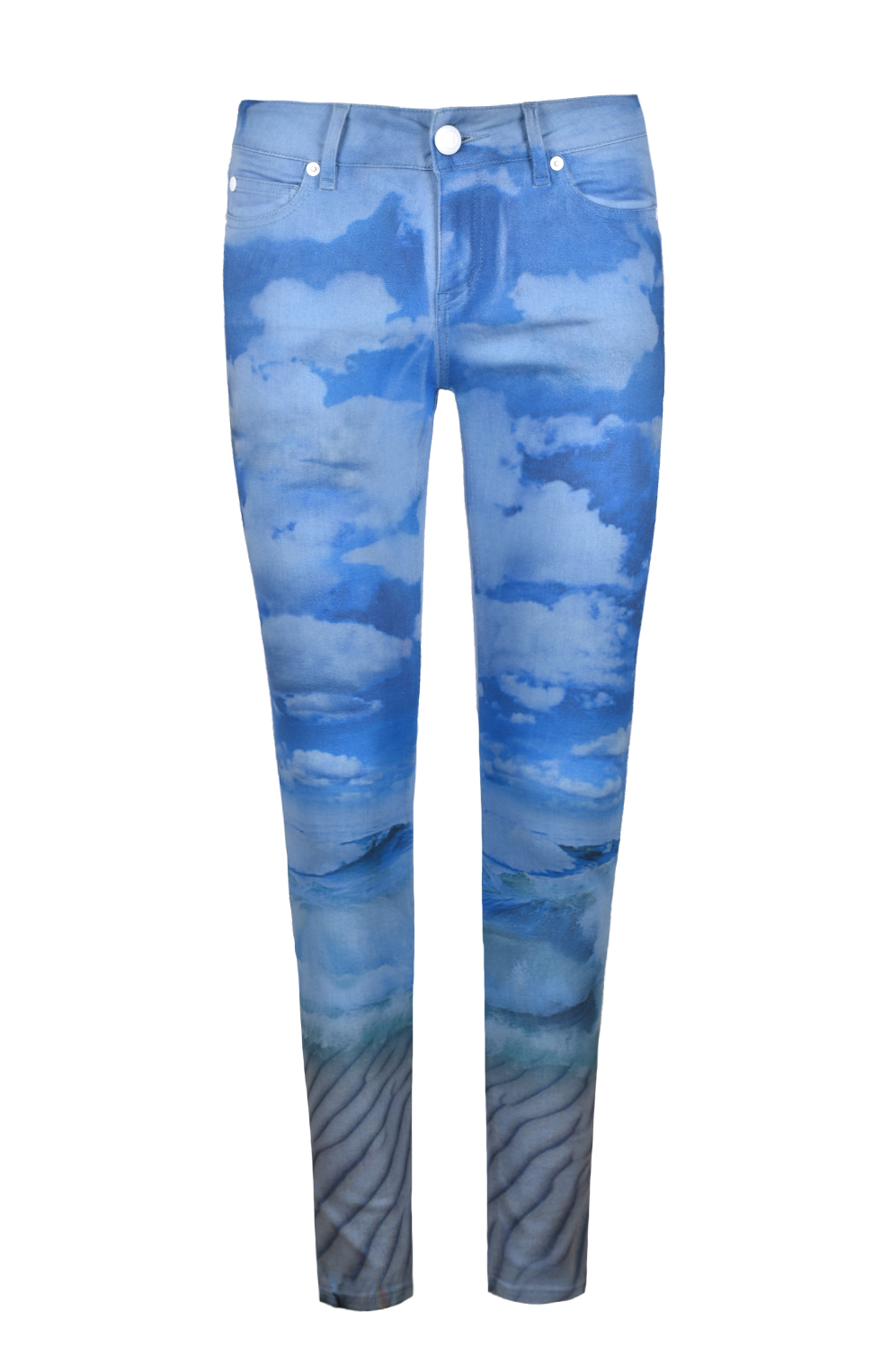 Джинсы с принтом