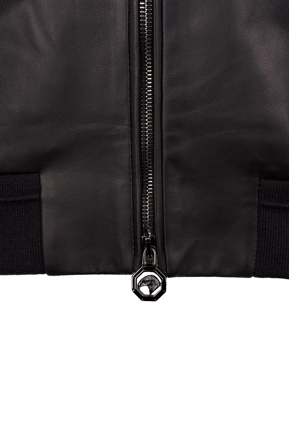 Куртка-блузон из кожи ягнёнка