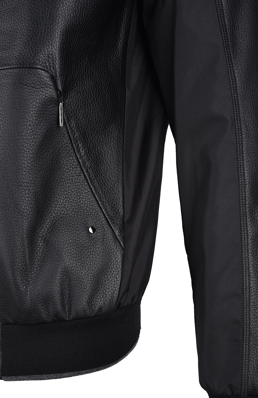 Куртка из кожи оленя и шёлка