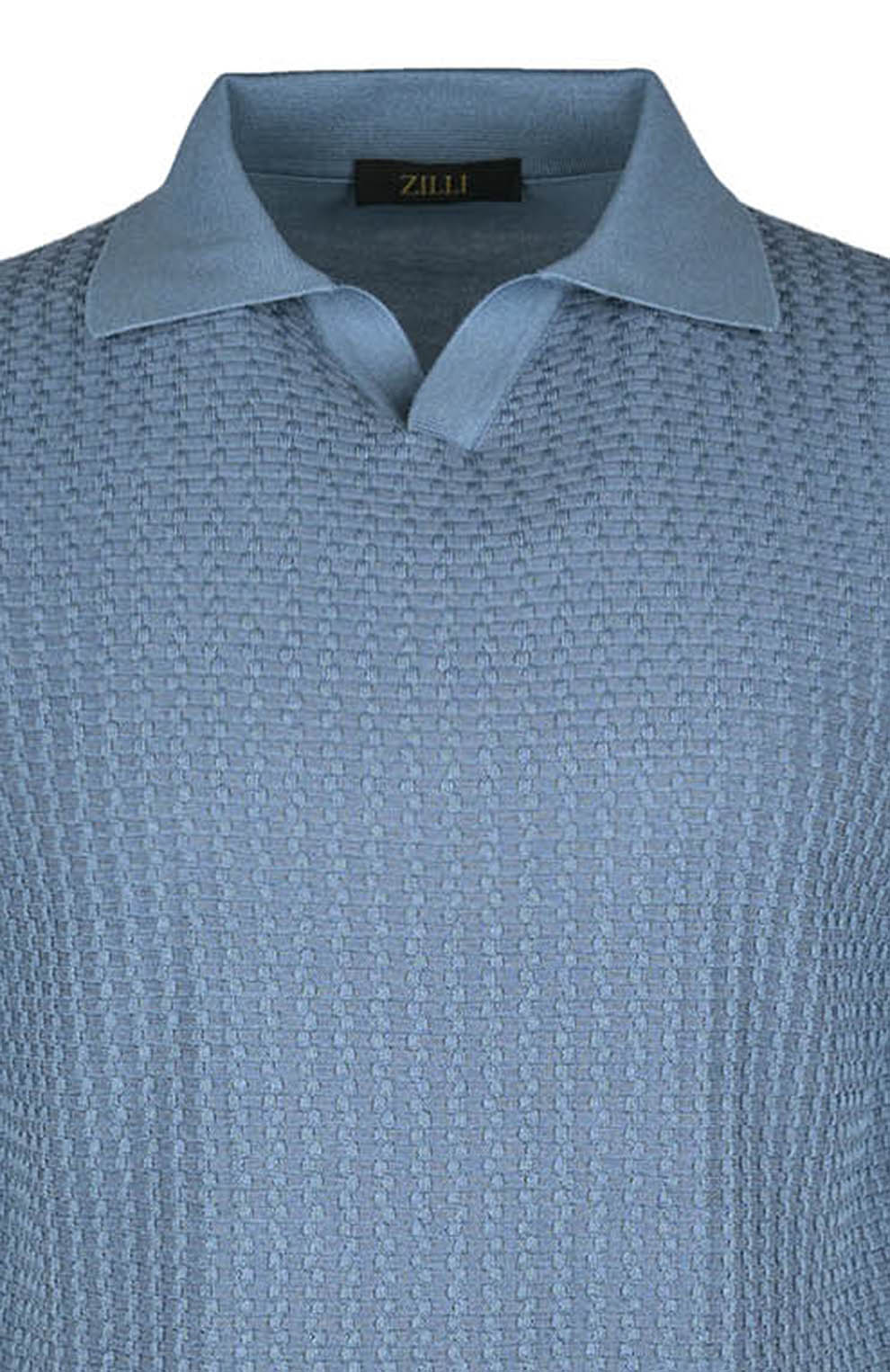 Поло из смеси шёлка и хлопка