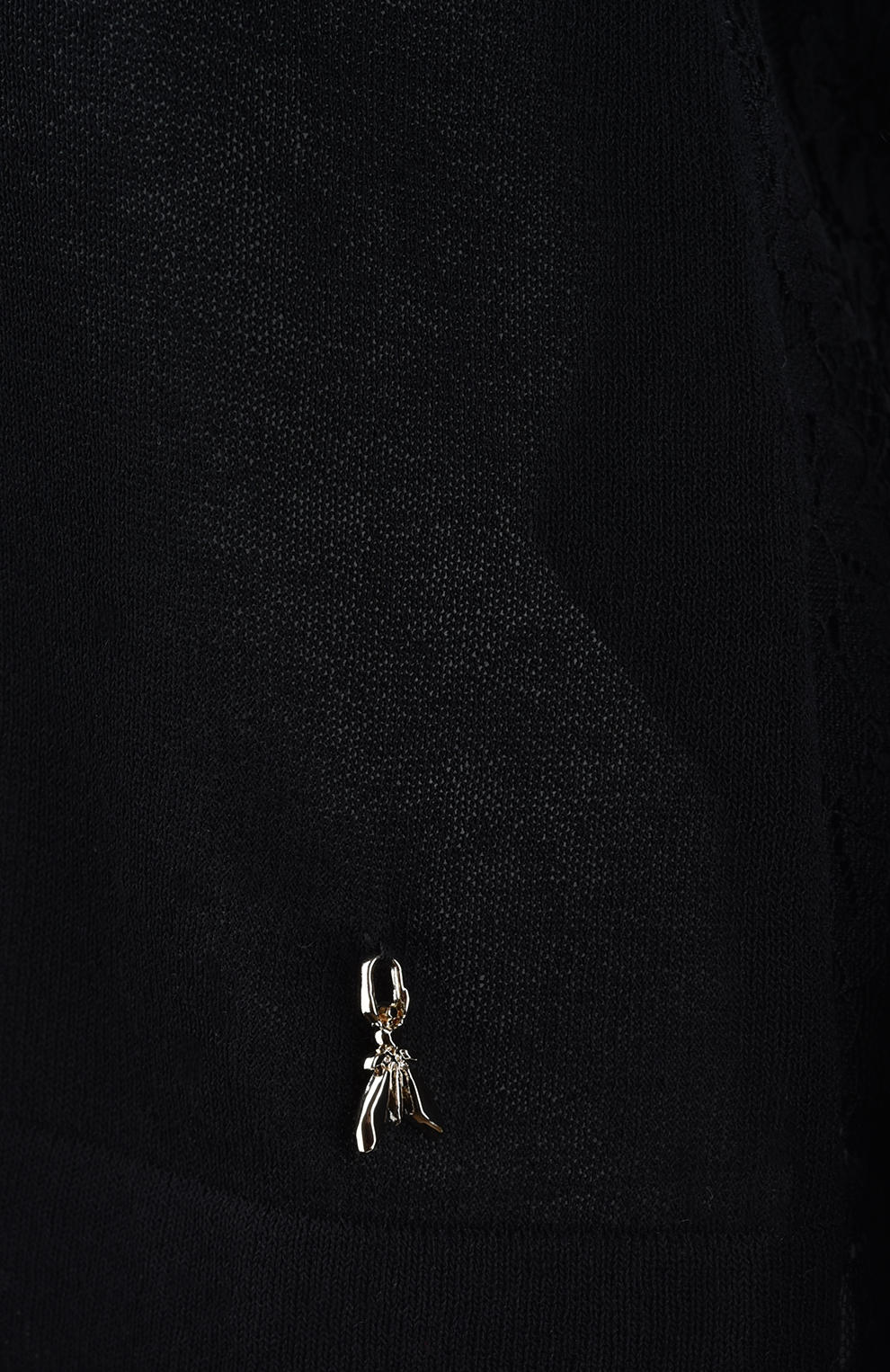 Трикотажная кофта со вставками из кружева