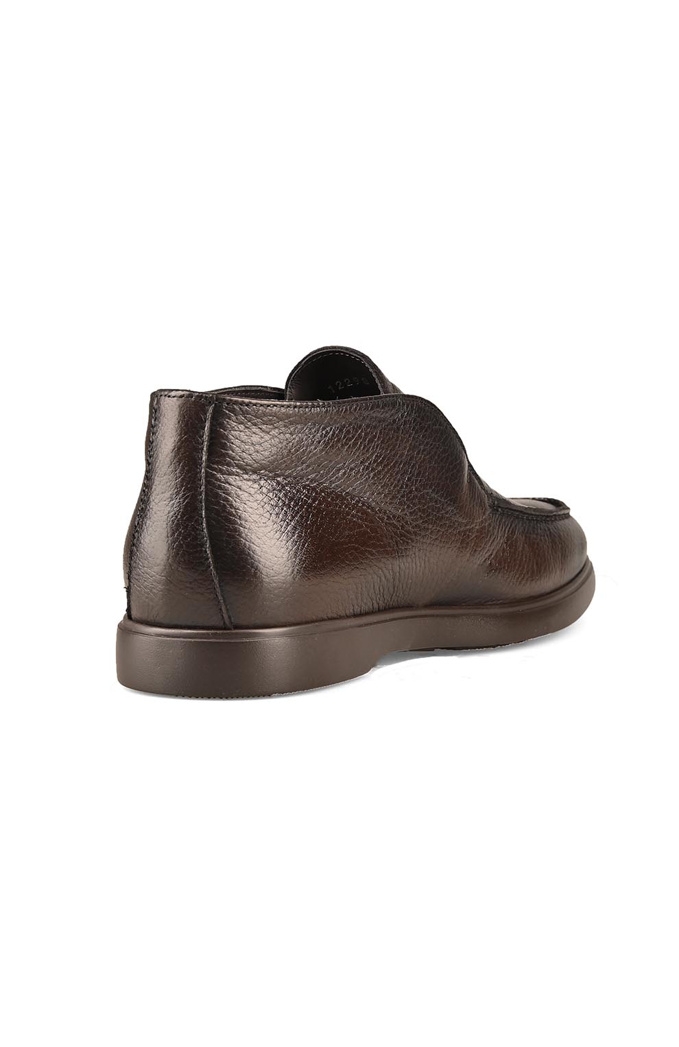 Кожаные ботинки с мехом