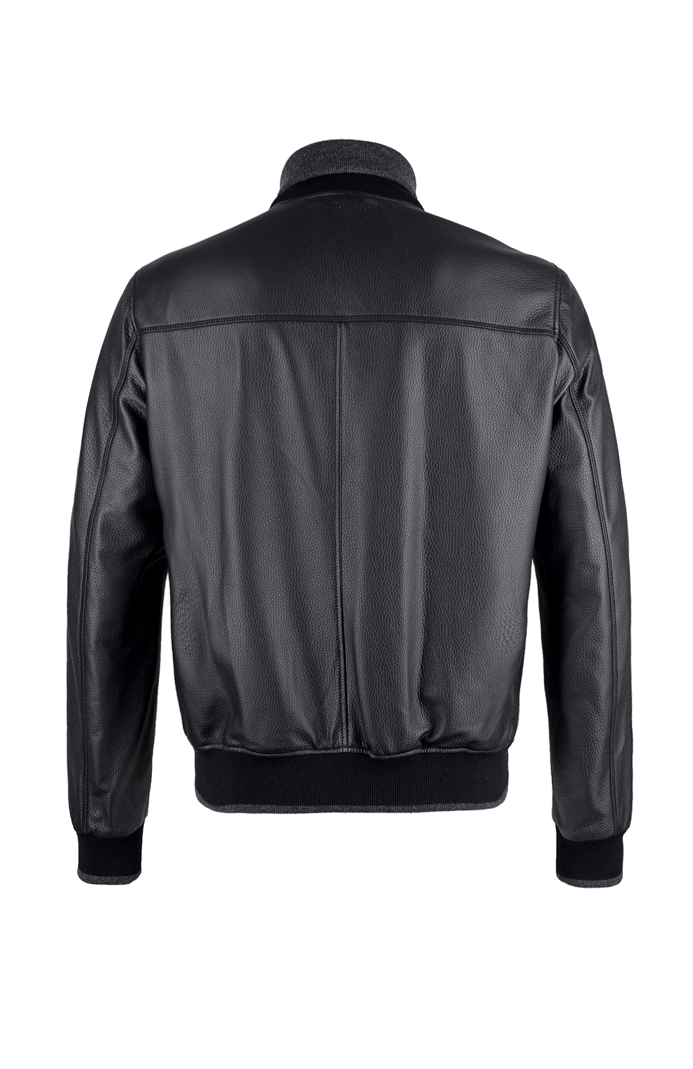 Куртка-бомбер из кожи оленя