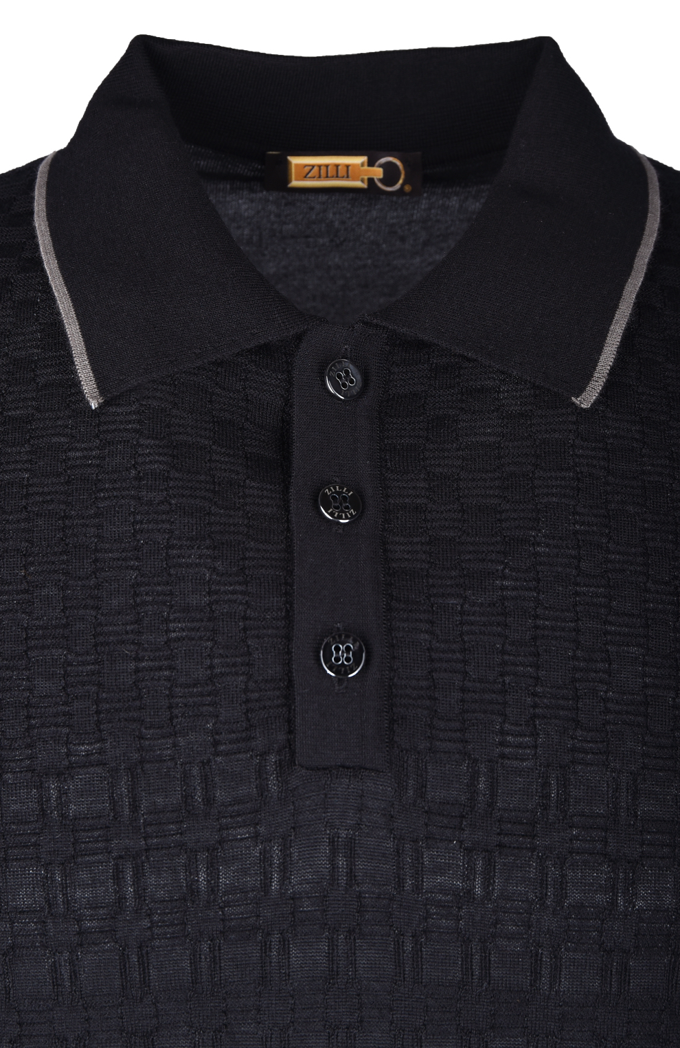 Поло из смеси кашемира и шёлка