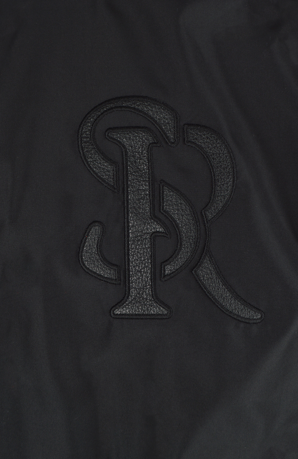 Куртка-бомбер из кожи и шёлка