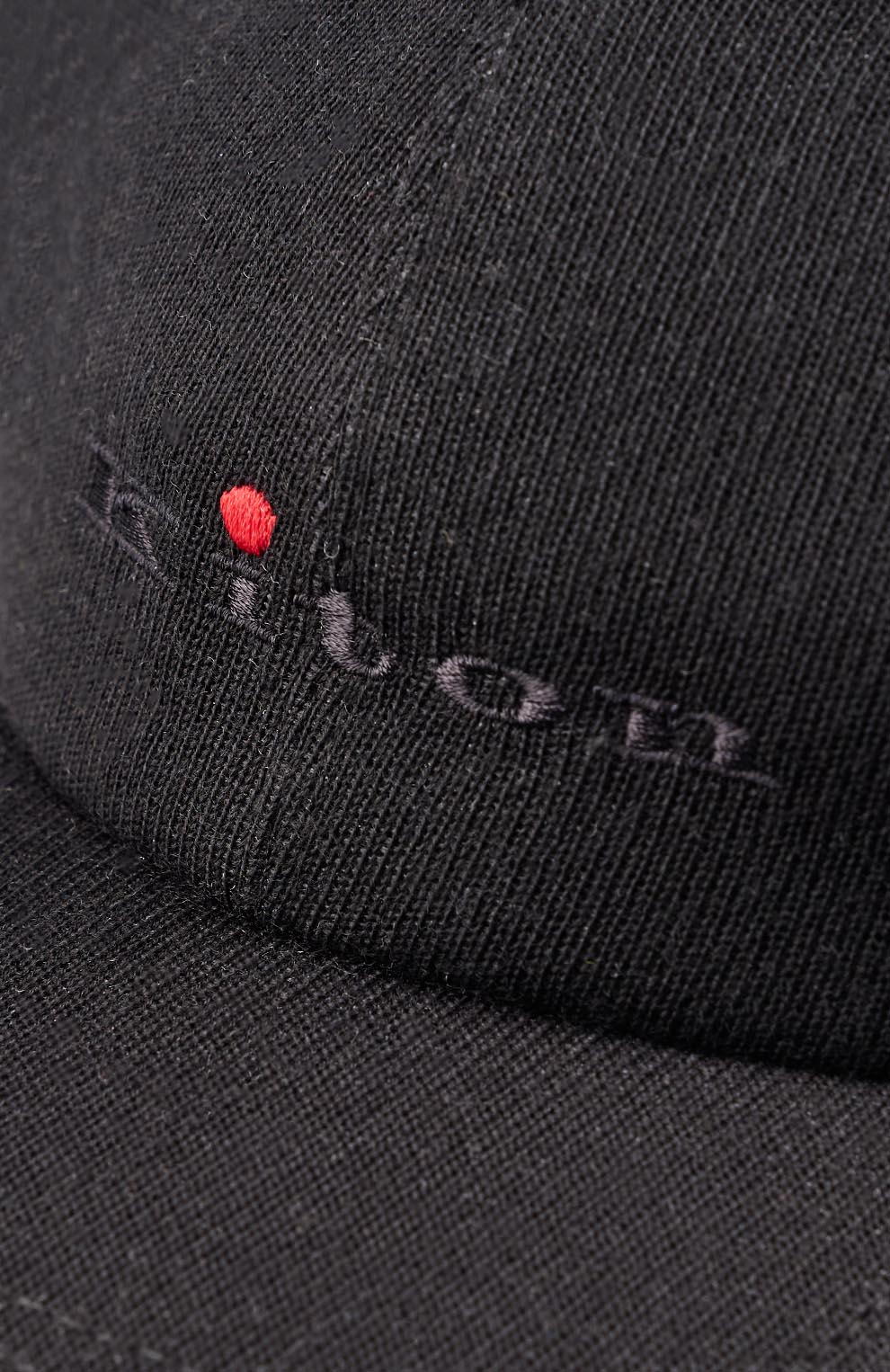 Бейсболка из смеси кашемира и шёлка с вышивкой