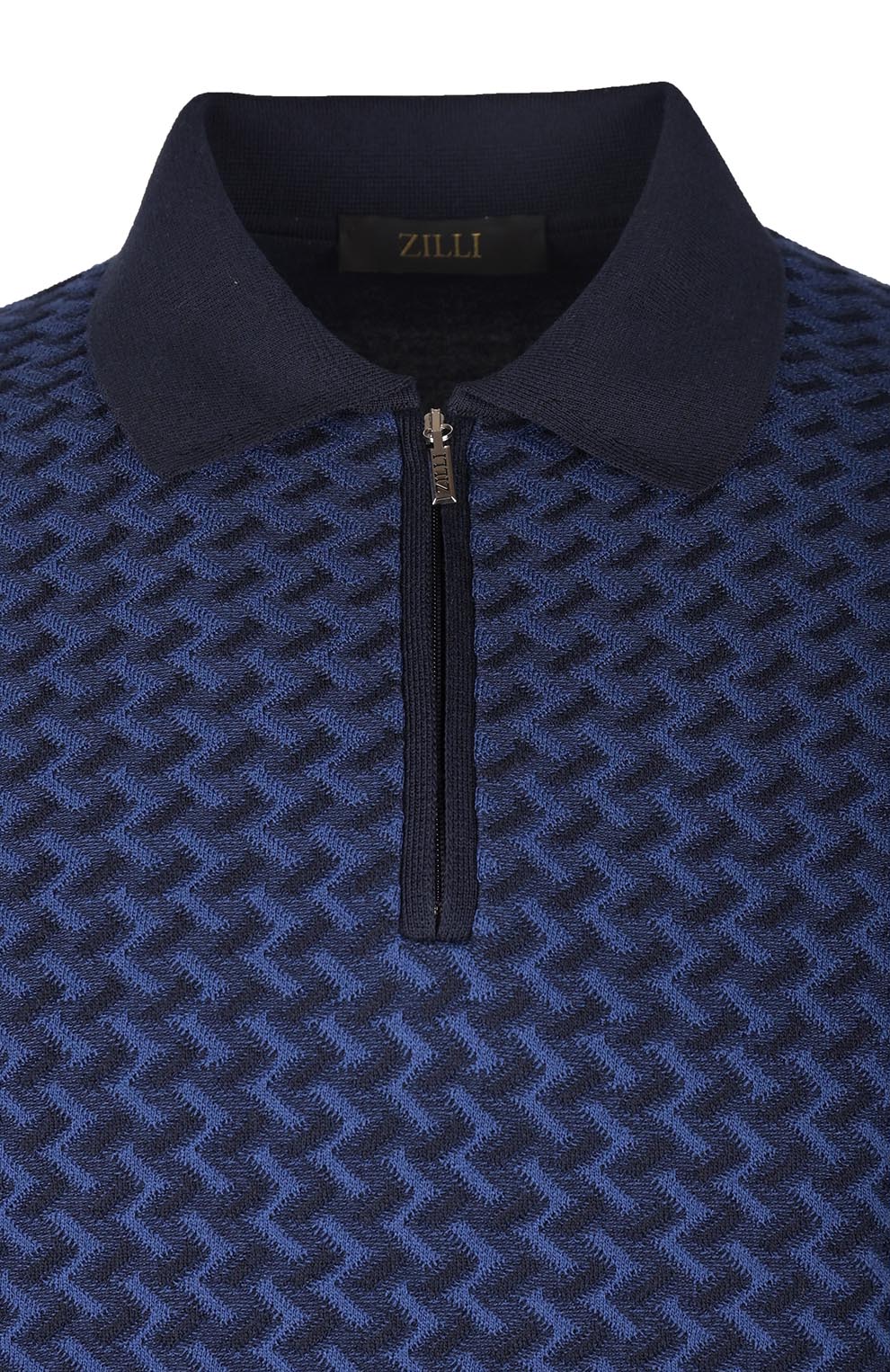 Поло из смеси шёлка и хлопка