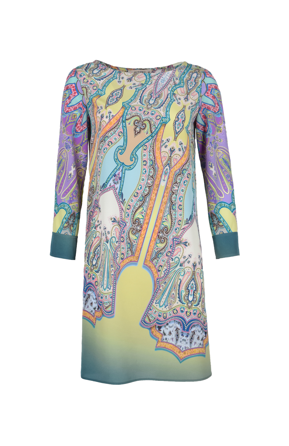 Платье из шёлка прямого кроя