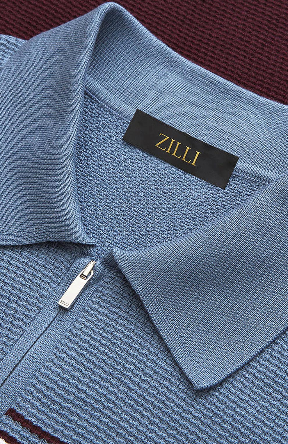 Поло из смеси шёлка и хлопка