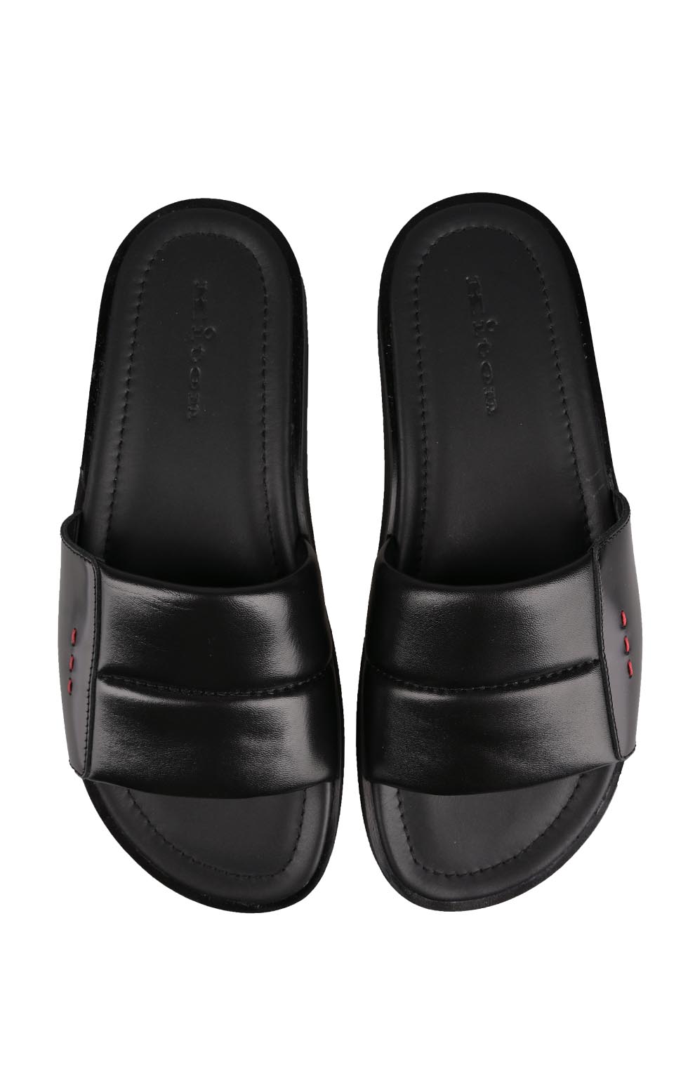 Кожаные шлепанцы